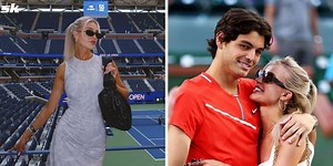 In pictures: Taylor Fritz’s girlfriend Morgan Riddle rocks dazzling dress at Victoria’s Secret World Tour event