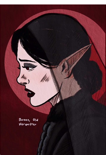 Anybody else have sad vampire ocs?? Well meet mine: the lovely, Thana Winslow 🥀🪦 - Thana is a grave domain cleric and local mortician. Her beliefs are staunchly against the undead, so becoming a vampire was poor Thana’s worst nightmare. - Not the most involved animation—this was mostly just a practice for syncing mouth movements, but it was fun to make! - #dndoc #originalcharacter #ocanimation #dnd #ocart