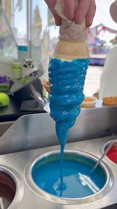 Blue Raspberry Dipped Tall Ice Cream Cone 😮‍💨🍦 #icecream | Foody Fetish
