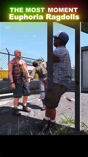 Euphoria Ragdolls Moments Accident Scene | GTA 5 #gta #ragdolls #euphoriaphysics