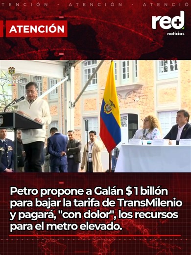 Petro propone inversión para TransMilenio y metro en Bogotá