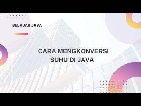 Cara membuat program konversi suhu di Java