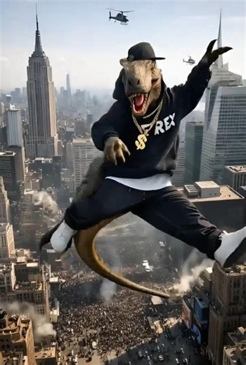 INSANE Streetwear Dino Rages! 🦖🔥 #AI