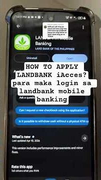 HOW TO APPLY LANDBANK iAcces?para maka login sa landbank mobile banking | Lovelyn Enrique