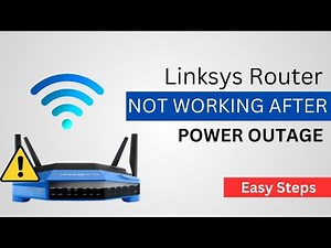 Linksys Router Not Working After Power Outage? Try This