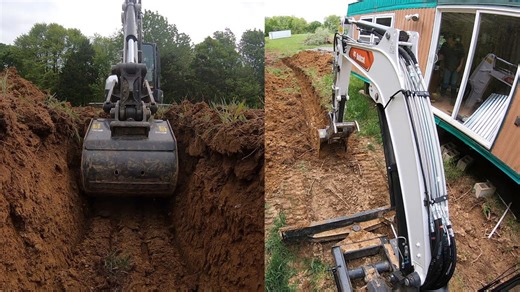 Trenching 500+ Feet of Water Line with a Bobcat E42 R2 Mini Excavator