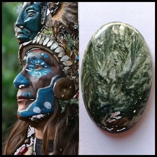 maya / inca / aztec #seraphinite #gemstone #aztec #maya #inca