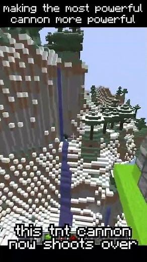 making the most powerful TNT CANNON in Minecraft MORE POWERFUL