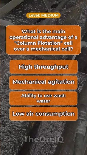 The high-grade specialist. ⚒️ Separation - Flotation Cells Challenge