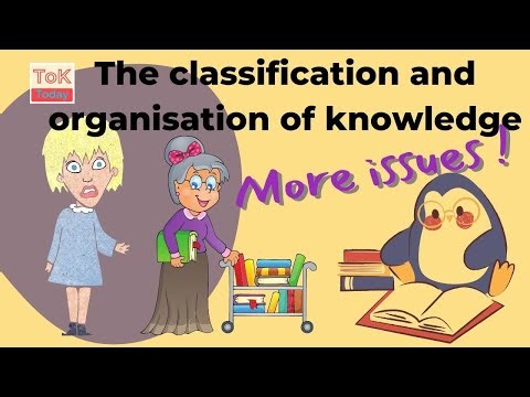 Classification of Knowledge - more issues !