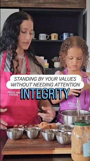 Teaching kids integrity 🤍 Doing the right thing shouldn’t depend on who’s watching.
