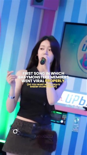 FIRST SONG IN WHICH BABYMONSTER MEMBERS WENT VIRAL PROPERLY #babymonster #kpop