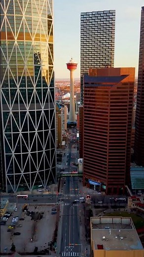Calgary Centre Street | Drone View
