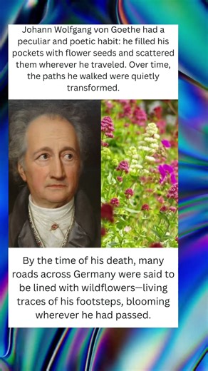 Goethe Secretly Planted Flowers Everywhere He Walked 🌸