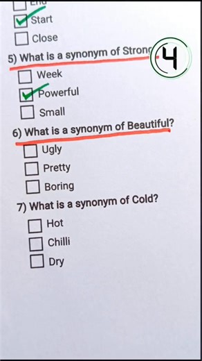 9.8K views · 307 reactions | Synonyms Quiz - Can you get 7/7? [#synonyms](https://www.instagram.com/explore/tags/synonyms/) [#englishquiz](https://www.instagram.com/explore/tags/englishquiz/) [#quiz](https://www.instagram.com/explore/tags/quiz/) [#trivia](https://www.instagram.com/explore/tags/trivia/) @everyone | Factual Quiz | Facebook