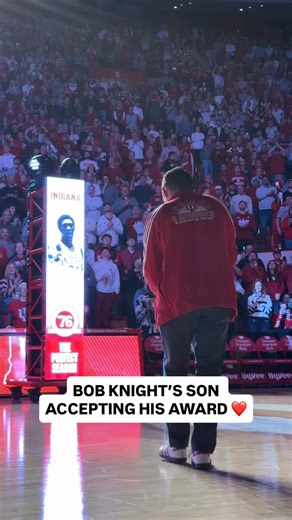 Indiana honored its 1976 national champions at halftime. With Coach Bob Knight no longer with us, his son accepted the recognition on his behalf. A powerful tribute to a lasting legacy. #MFinalFour | NCAA Men's Final Four