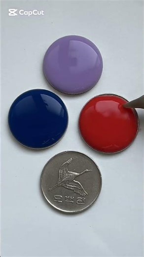 Colorful Painted Coins Transformation 💰🎨 | Satisfying Art #funny #artwork