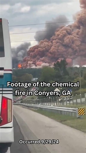 9K views · 97 reactions | More footage from the chemical fire that occurred Sunday in Conyers, GA. Smoke and haze was seen and smelled all throughout Atlanta Monday. ‍️ Is it still hazy near you? ️: Weather Monitor on X (@ weathermonitors) | Secret Atlanta | Facebook