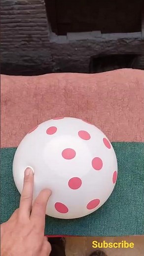 🟢⚪️🔴 Experiment: will this water balloon explode if it rolls down from a tall building? 💥🎈#balloon