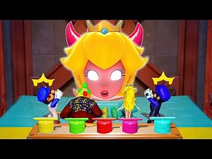 Mario Party Superstars All Minigames - SMG3 Vs SMG4 Vs Peach Vs Donkey Kong Party Time