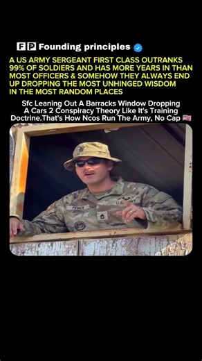 That SFC Just Dropped the Wildest Take From a Window 💀#soldier #USA #USArmy #Military