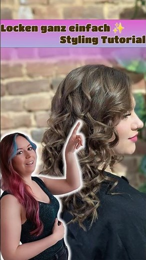 Elegant curls ✨ Easy styling tutorial #shorts