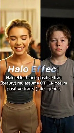 Halo Effect Explained: Why Attractive People Seem Smarter & Nicer #humanbehavior #psycholgyfacts