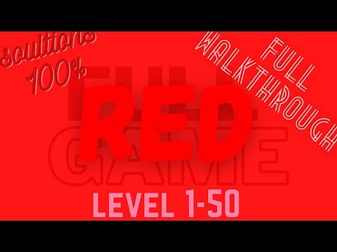 RED (Game) Full Walkthrough | HD | All Levels (1-50) | By Bart Bonte | Solutions for Android iOS |
