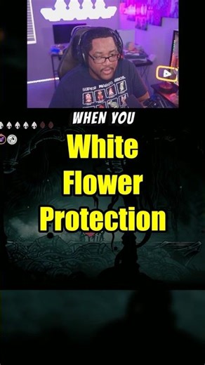 Reaction to Falling into Void with White Flower - Hollow Knight Silksong