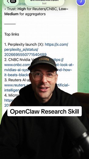 Here's how I'm using OpenClaw to pull every piece of trending AI news from the last 24 hours… I built a skill called Last24Hours based on the Claude Code skill last 28 days. Basically with one command it scans X, Reddit, YouTube and news articles all at once using their APIs. It pulls posts, threads, video transcripts, headlines, and engagement data from every source. Then it cross-references all of it to find the story that's actually trending, not just getting posted everywhere. So instead of