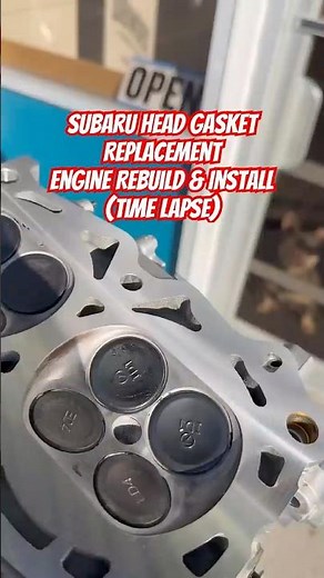 Subaru Head Gasket Replacement | Engine Rebuild & Install (Time Lapse)