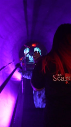 This Tunnel Is CHAOS #hauntedhouse #jumpscare #hauntedattraction