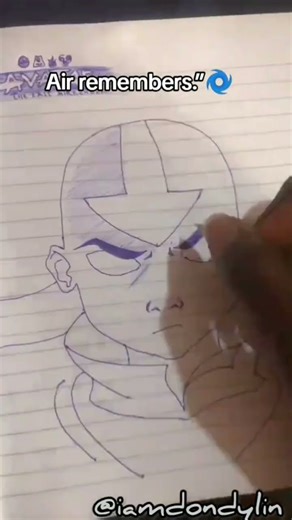Avatar Aang Drawing Airbender Art#AvatarAang#TheLastAirbender#ArtShorts#AnimeArt#2025Recap