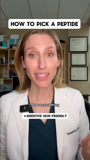 How to pick a peptide skincare product, according to a #dermatologist