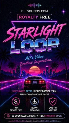80s Synthwave Loop – Starlight | Royalty Free Retro Music