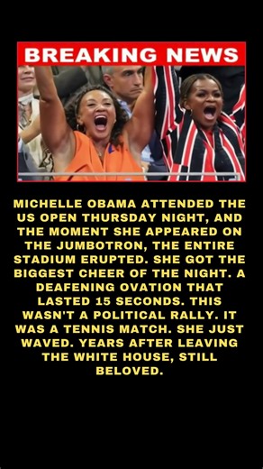 BREAKING: Michelle Obama Receives Loudest Ovation of the Night at US Open Women's Semifinals