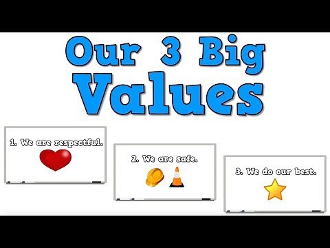 OUR 3 BIG VALUES! (song about classroom values/rules)