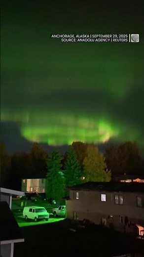 The Northern Lights display over Alaska like an oil painting | #auroras