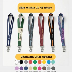 Personalized Custom Lanyards ID Badge Holders, Printed Neck Straps, Wrist Lanyards & Card Holder for Events Employee Participants - Etsy
