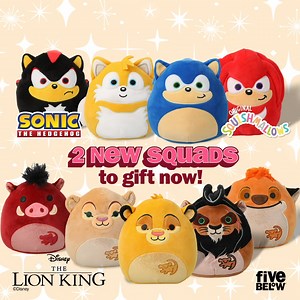 3.5K reactions · 228 shares | the wait is over: both Disney The Lion King & Sonic the Hedgehog Squads are HERE and ripe for the giftin’!  | Five Below | Facebook