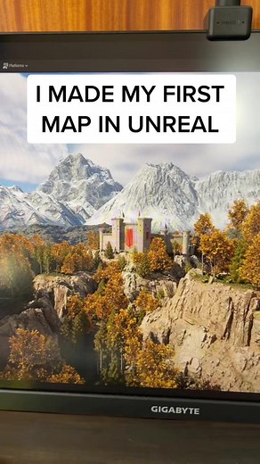 I made my first map in unreal! #unreal #unrealengine #game #gamedevelopment #learn