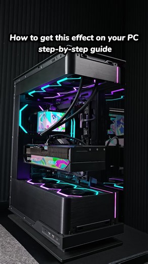 Want to get this insane effect on your PC too? Hope this step‑by‑step guide helps! 🙌 The fans used in this video are Nyota Pro paired with the Umbra Hub – that’s what unlocks the multi‑zone color control. The Matrix Pro also supports this feature. All other fans will work perfectly with the hub, except they won’t have multi‑zone partitioning. #asiahorse #pcbuild #aesthetic #techtok #tutorial