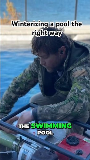 How to winterize a pool the right way