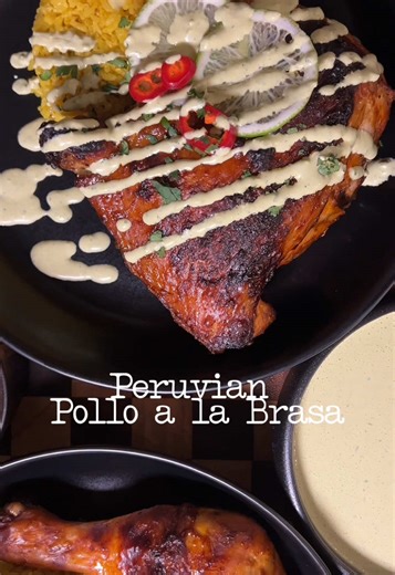 A Peruvian Dinner you must Try! Peruvian Chicken: leg quarters, toasted spices( ground coriander, cumin, pepper, smoked paprika), salt, fresh oregano & garlic, ají amarillo & panca pastes. Rub under skin, chill 30min or 3–4 hrs (but overnight = 🔥), pan-sear for color, bake 425°F until 165°F. Peruvian Rice: long-grain rice, grated garlic, ají amarillo paste, turmeric, water. Fluffy perfection. Peruvian Beans: (dry or canned) canary beans, red onion, garlic, ají amarillo paste, bay leaf, salt. Si