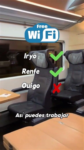Enchufes gratis en todos los trenes ⚡ #Tren #Renfe #Tips