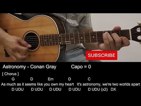 Astronomy - Conan Gray Guitar Tutorial with Chords /Lyrics