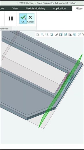 Battery Tray in PTC Creo 🔋 | Complete Plastic CAD Tutorial | PART-1 | SHORTS | DEVELOPMECH