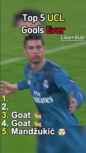 Top 5 Champions League Goals Ever ⚽