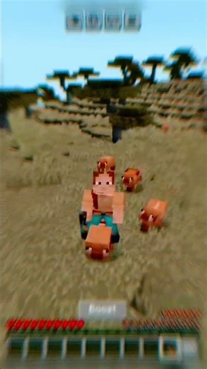 How to Ride pig In Minecraft 😉. #minecraft #trending #explore #feed
