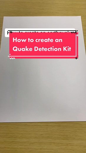 How to create and Earthquake Detection Kit! #quaketok #california #fyp #howto #artsandcrafts #googlyeyes
